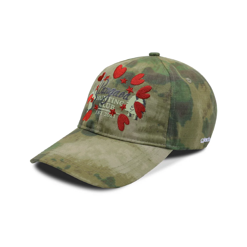 GC040 愛心重工刺繡 迷彩 棒球帽 (CAMO)