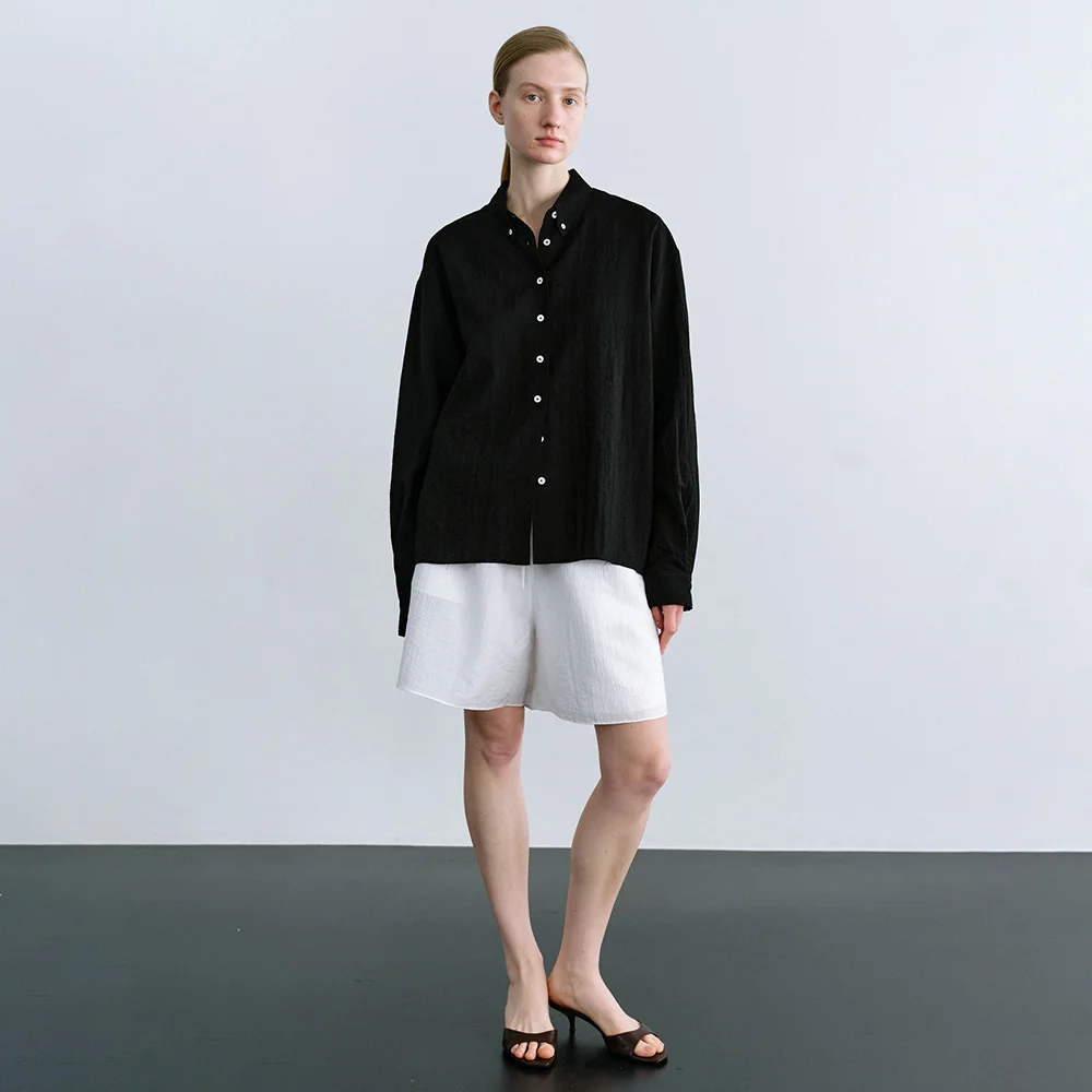 Floe Wrinkled Shorts in White