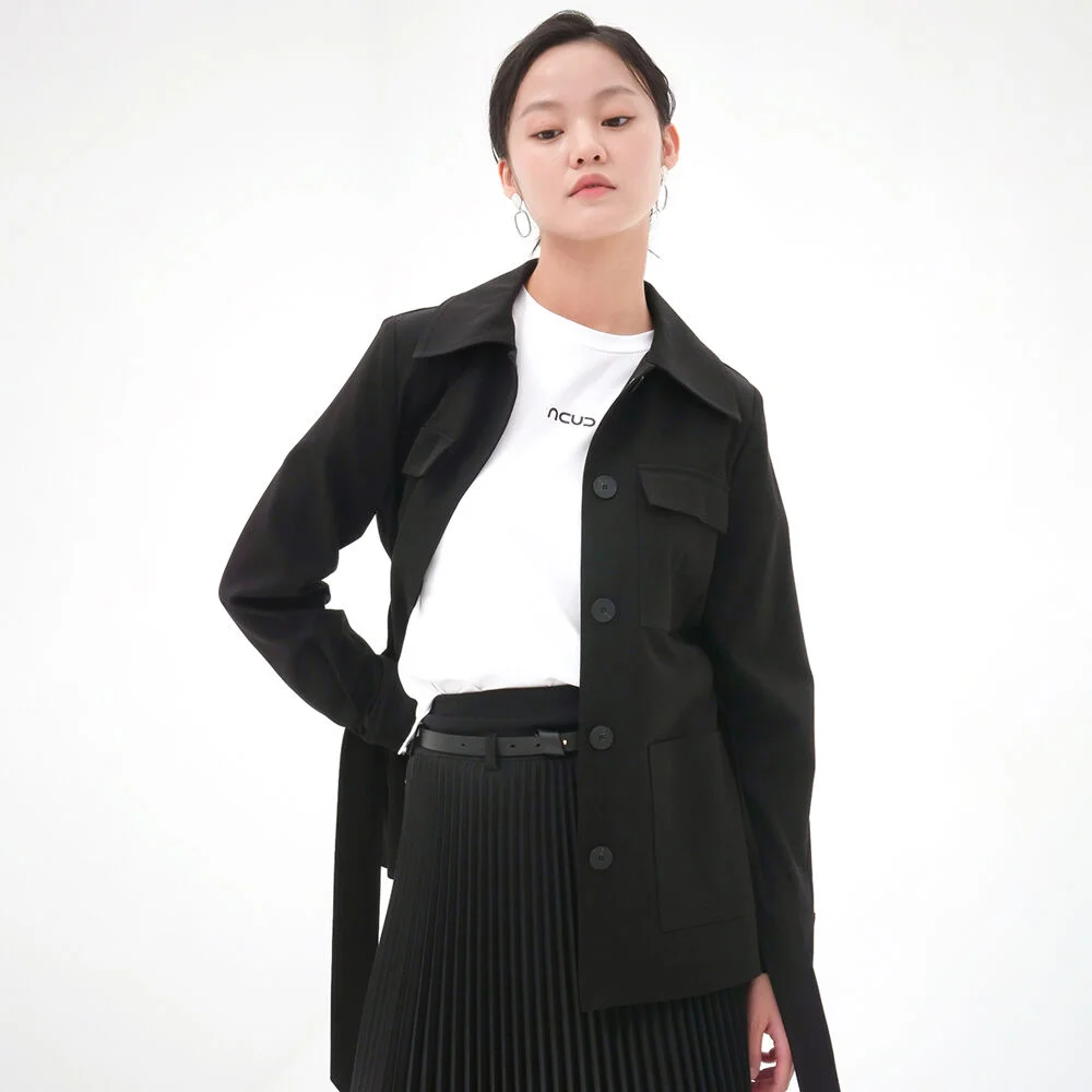 Pocket Single Jacket _Black