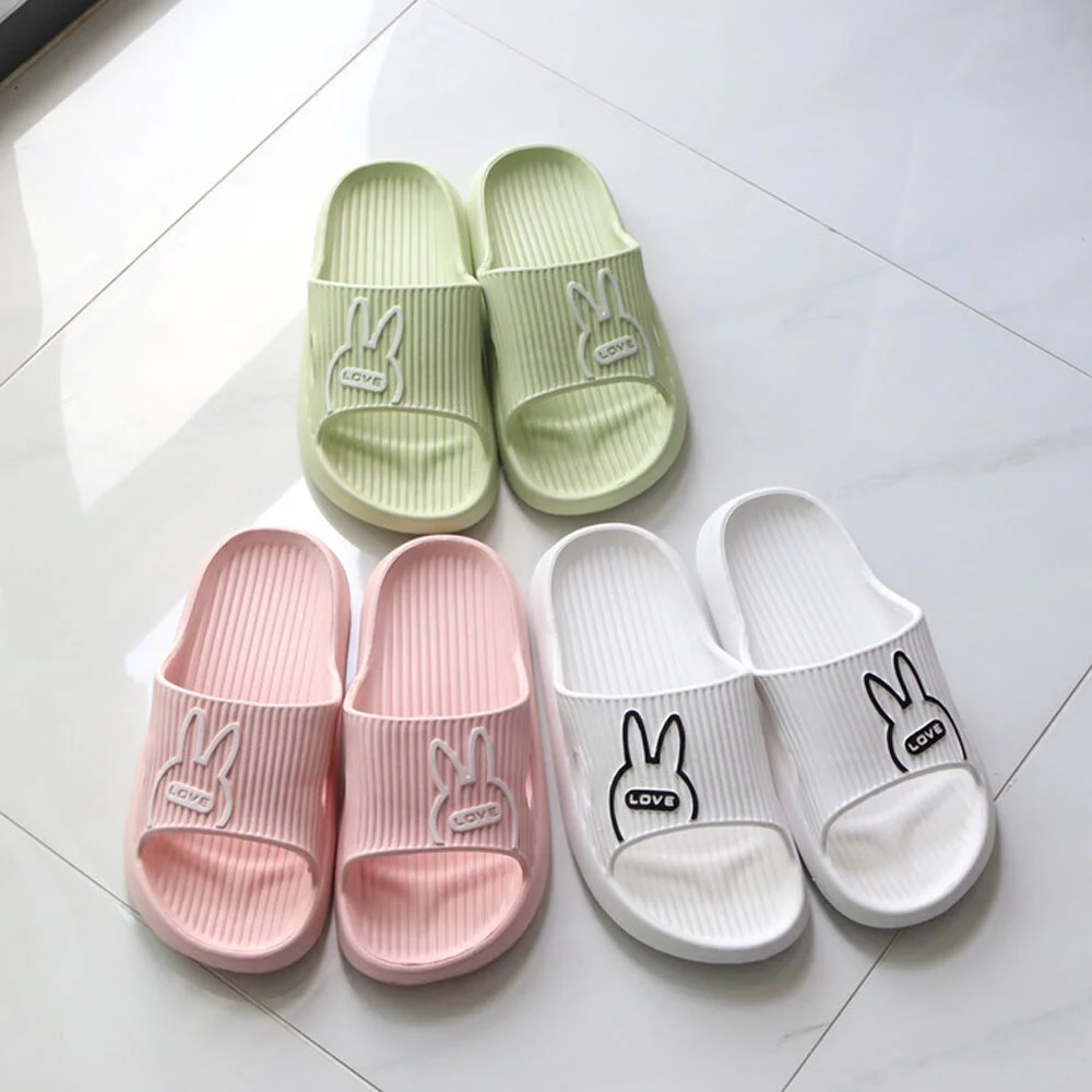 兔子 壓紋 拖鞋 (5color)