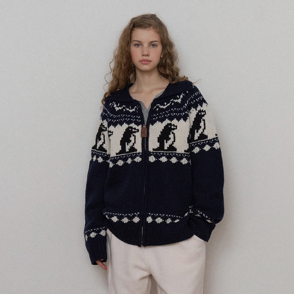 Penguin Cowhichan Zip-Up - Navy
