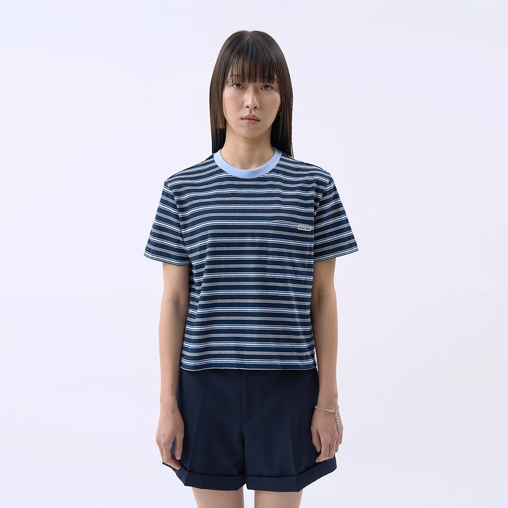 Savanna 條紋 T恤 海軍藍