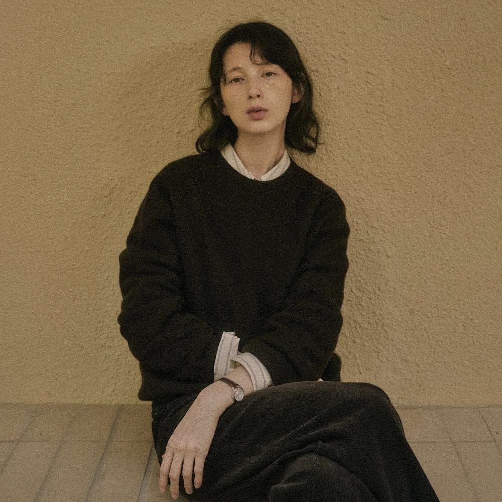 CLOUDEN WHOLEGARMENT WOOL KNIT_BROWN