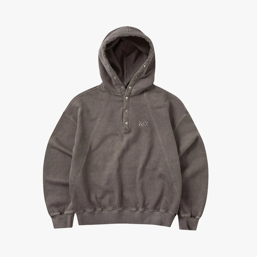 Pigment Heavy Sweat Burton Hoodie_Brown