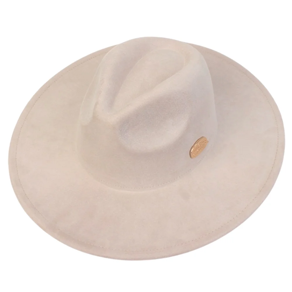 Suede Simple Ivory Fedora 軟呢帽