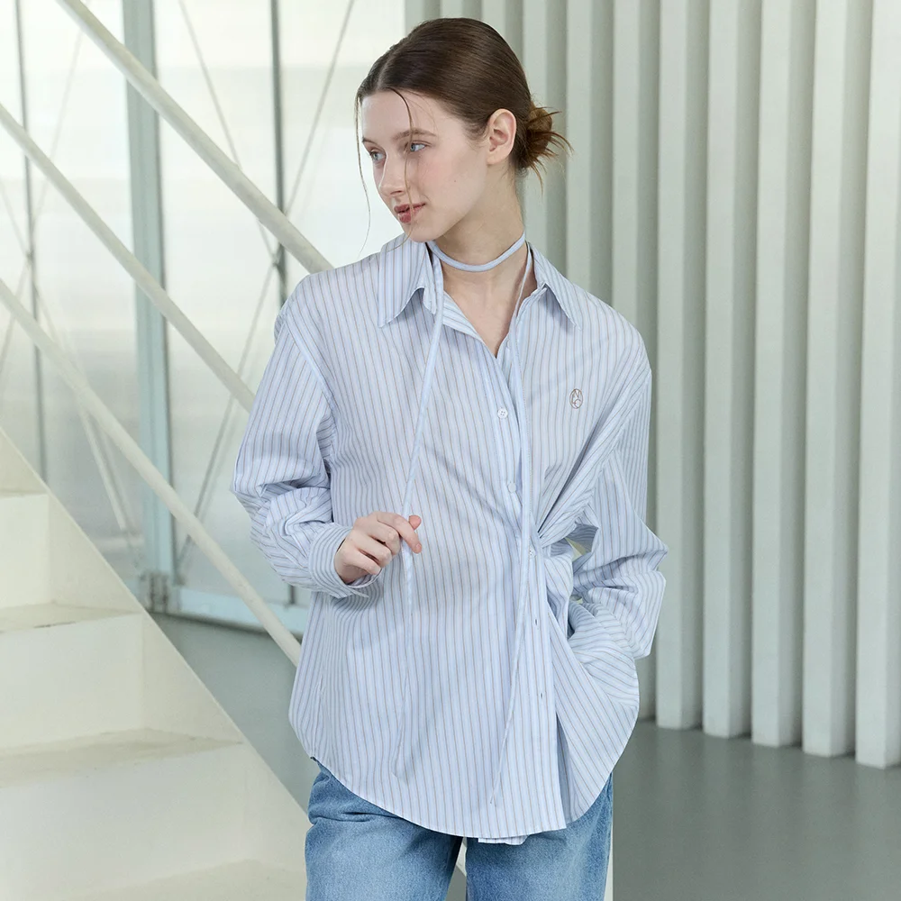 Three Way Multi Stripe Shirt - Blue