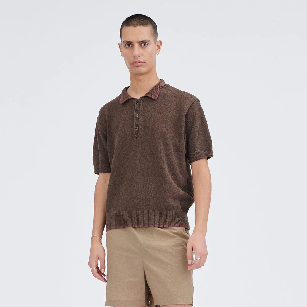 (M) WOOYU POLO (CAPPUCINO)
