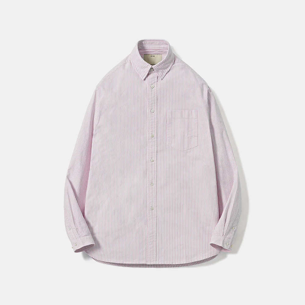 Button Down Shirt PINK STRIPE