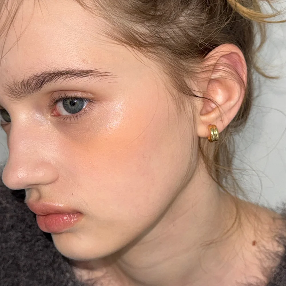 TWO LINE EARRING_2COLOR JE045