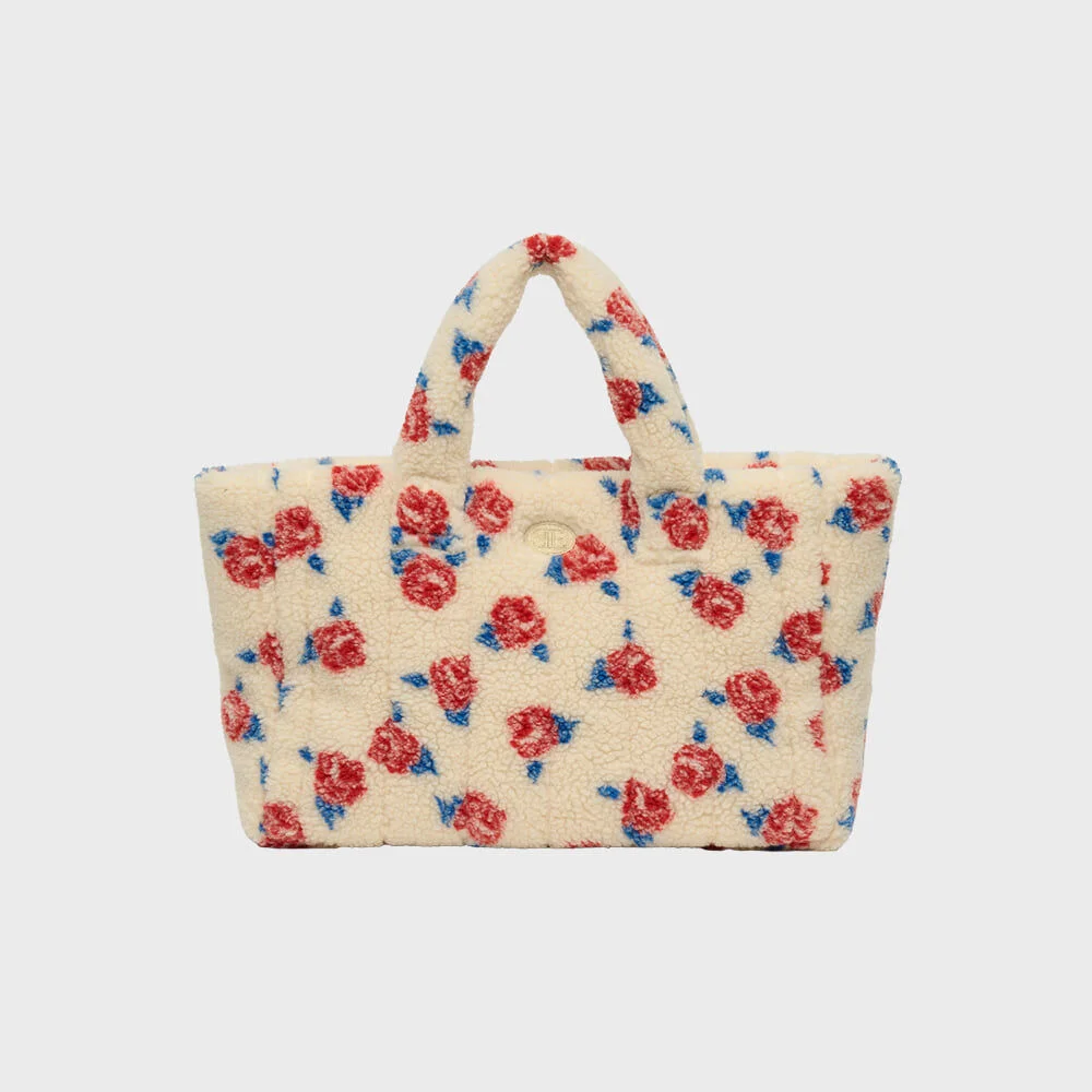 Medium Rose Fleece Padding Bag (Beige)