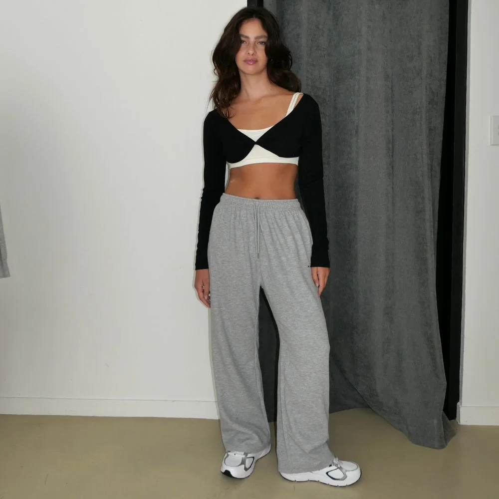 Ribbed Sweatpants 麻花灰