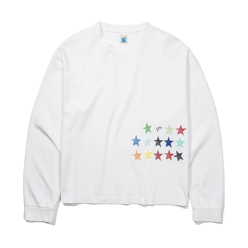 RAINBOW STAR T-SHIRTS - WHITE