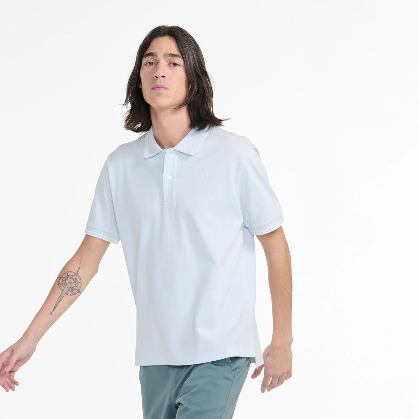 男裝 短 衣袖 Polo 襯衫 AIS25MPSH001BCI