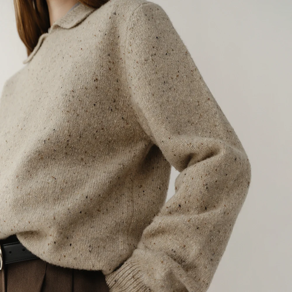 Olivier Pullover Sand-Melange