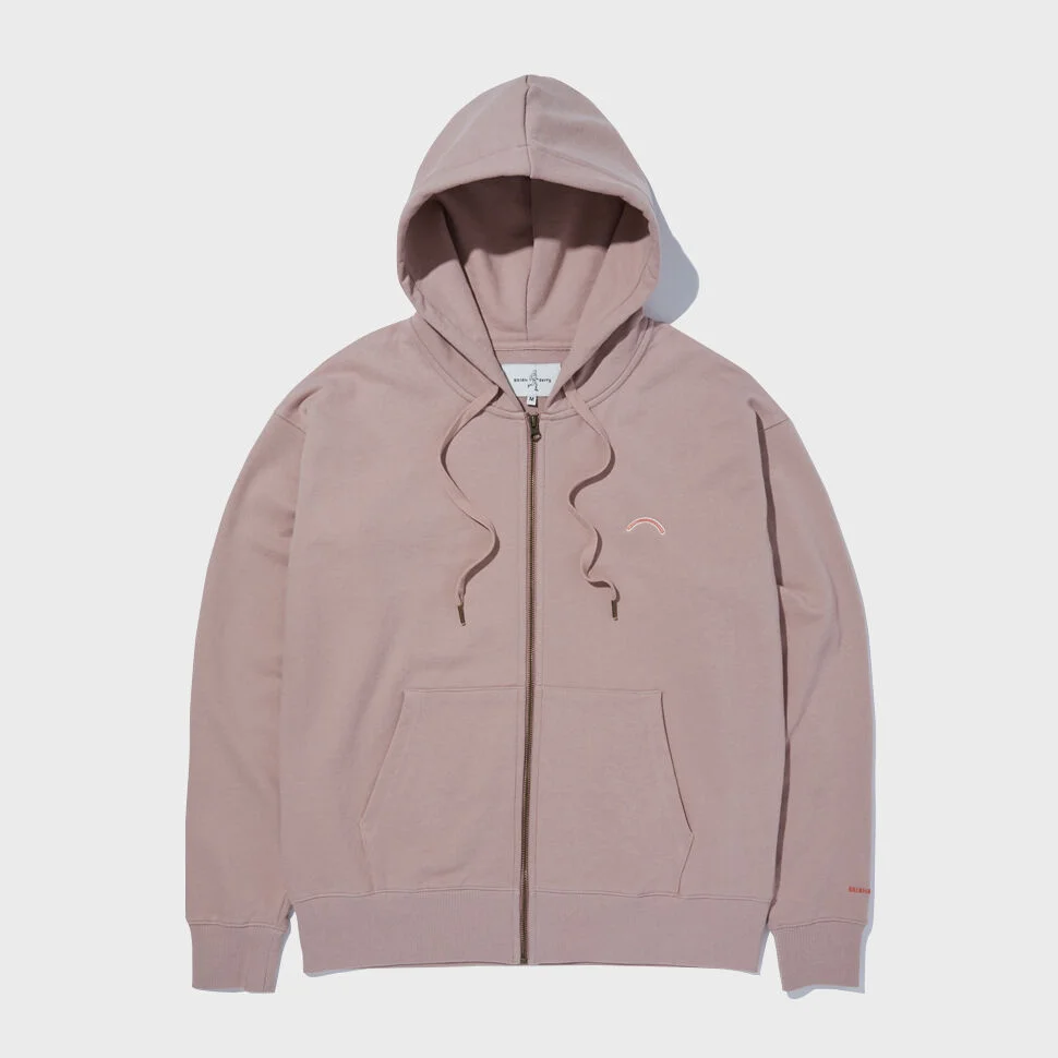 ARC HOOD ZIP-UP_MUSK PINK