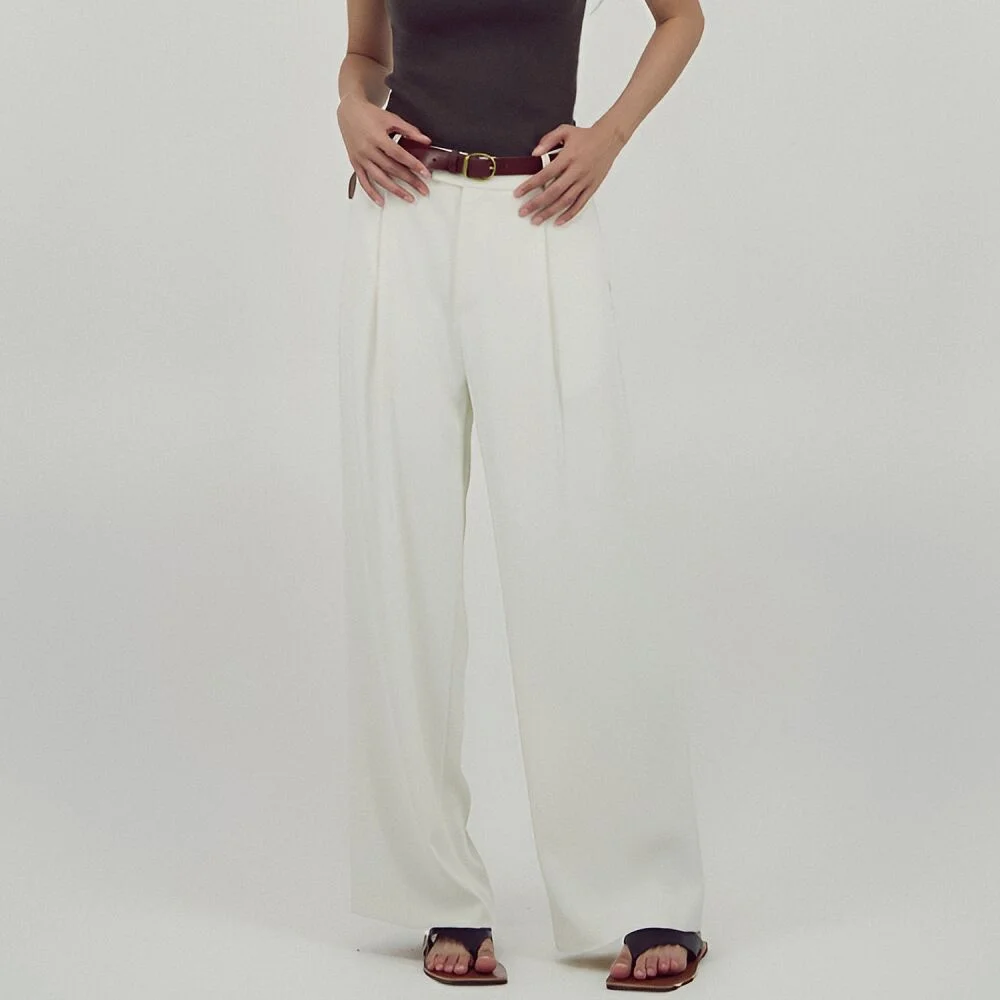 Soft Flow Slacks _Ivory