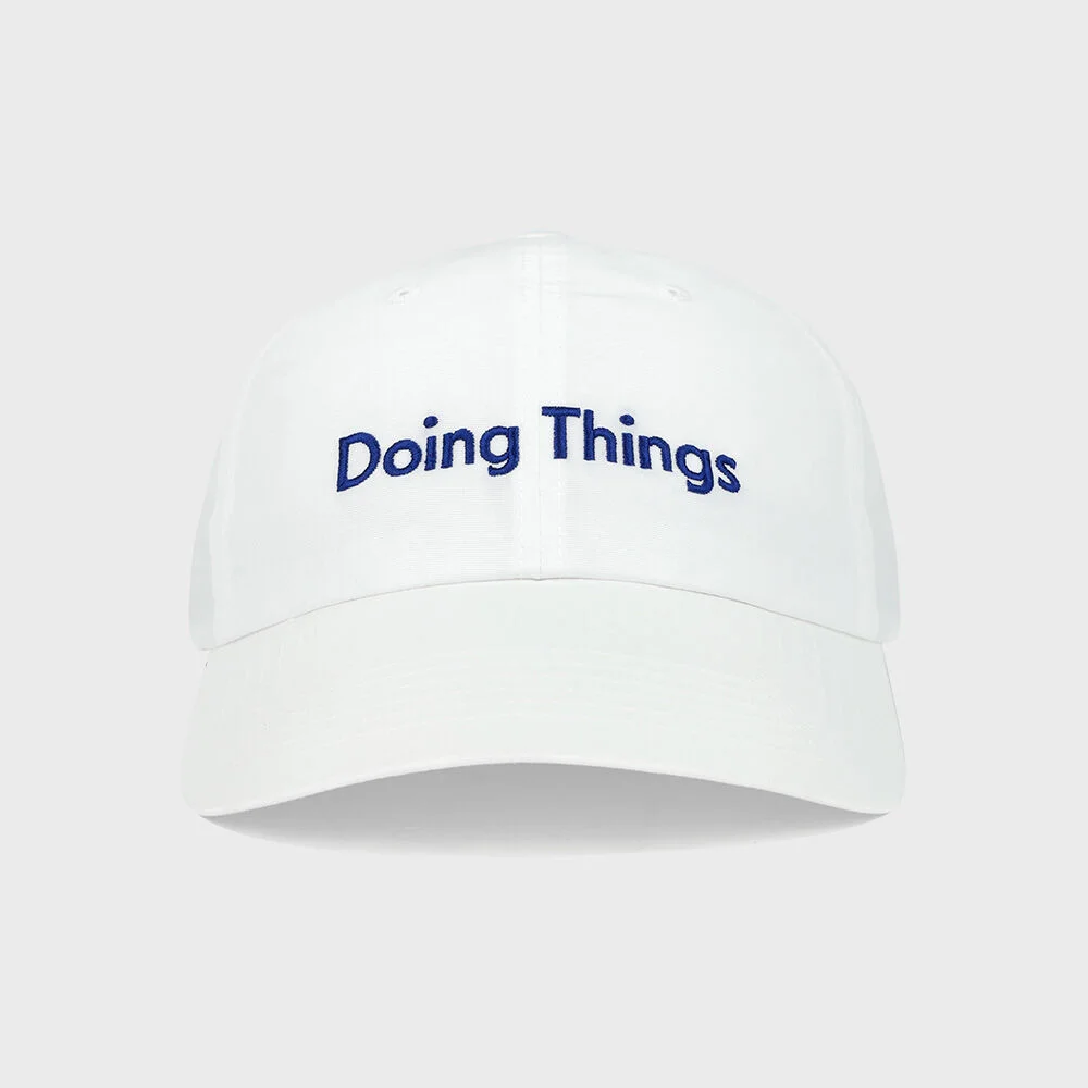 DOING THINGS WOVEN CAP (WHITE)