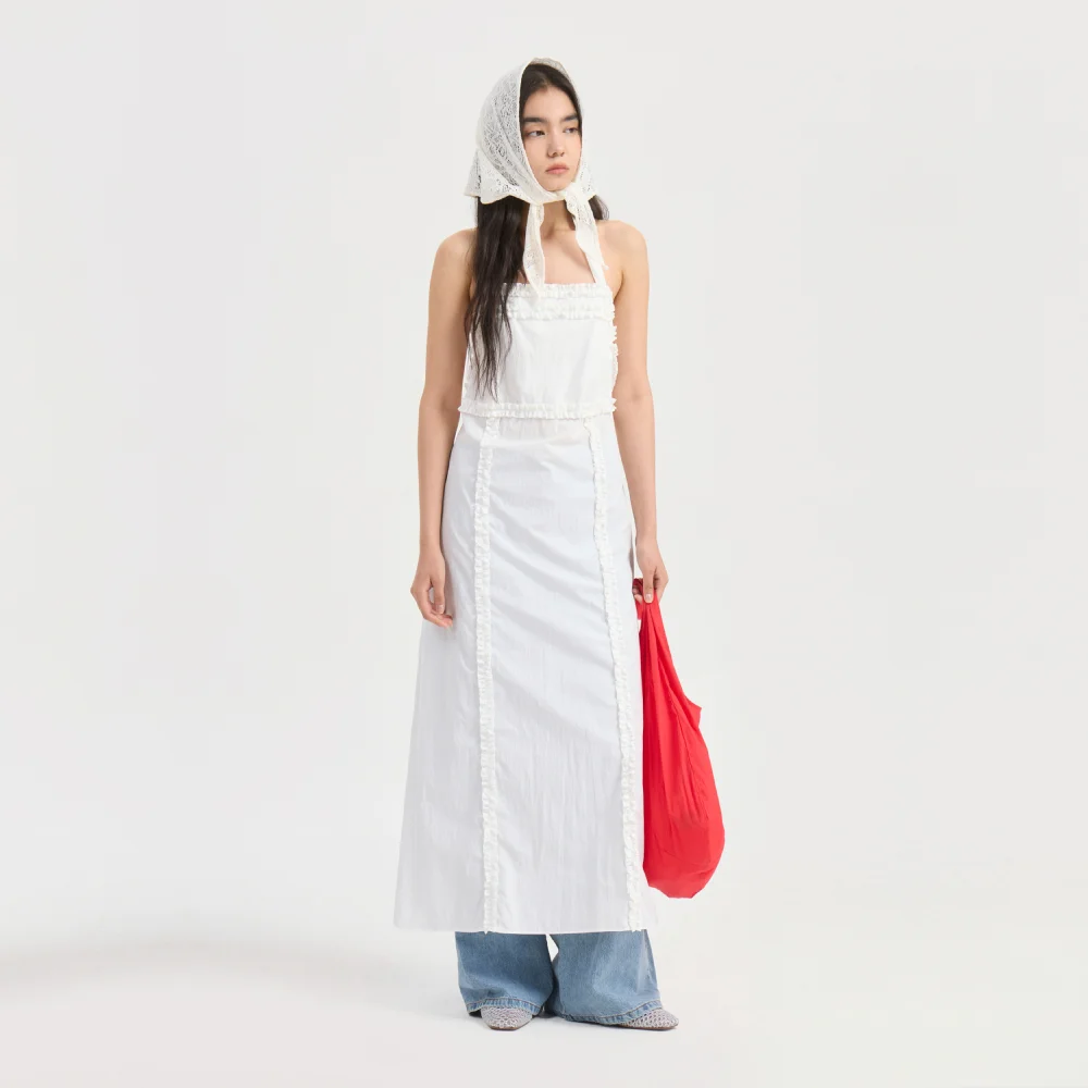 Chouetties by LUCKY CHOUETTE_Halter Neck Long Dress (white)_LADAX25610WHX