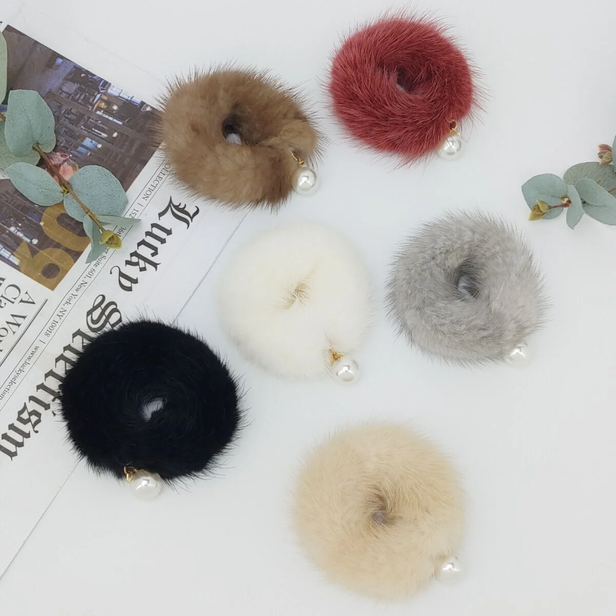 Lala 天然 水貂 Hair Scrunchie Shushu A