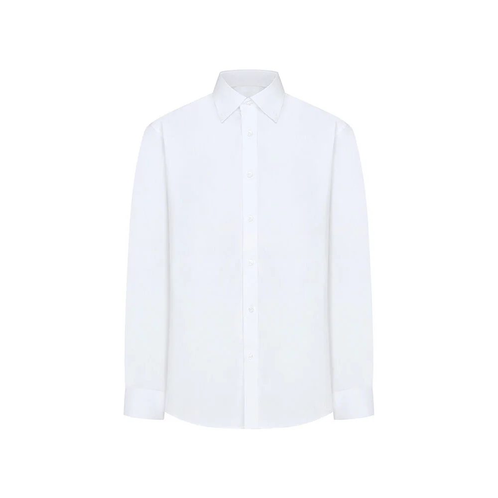 ALCSH011 鈕扣領 牛津布 襯衫_white