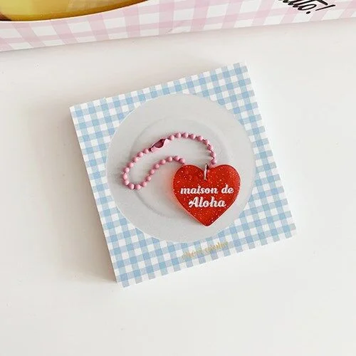 Milky Way Heart Keyring 閃粉 Milky Way 心形鑰匙扣
