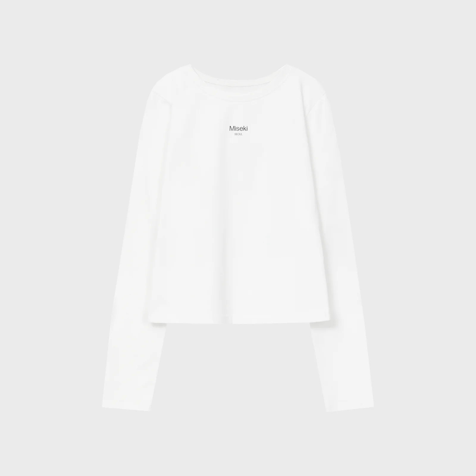 Mini logo long sleeves WHITE