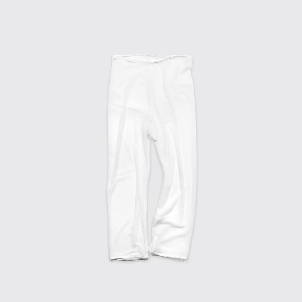 SHEER MESH LEGGINGS - WHITE