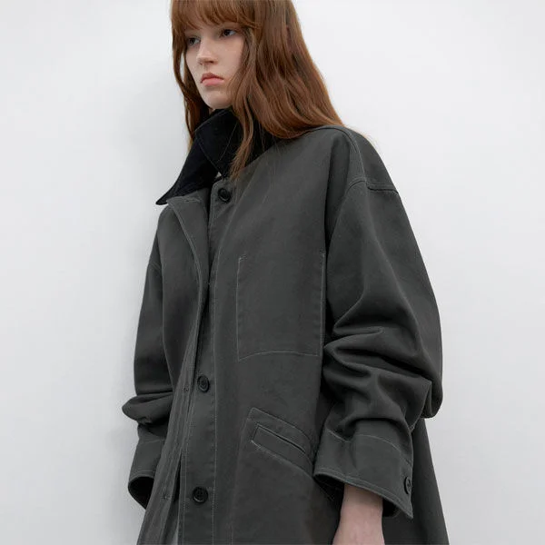STITCH COUDUROY COLLAR BARBUR JACKET (CT-1483)