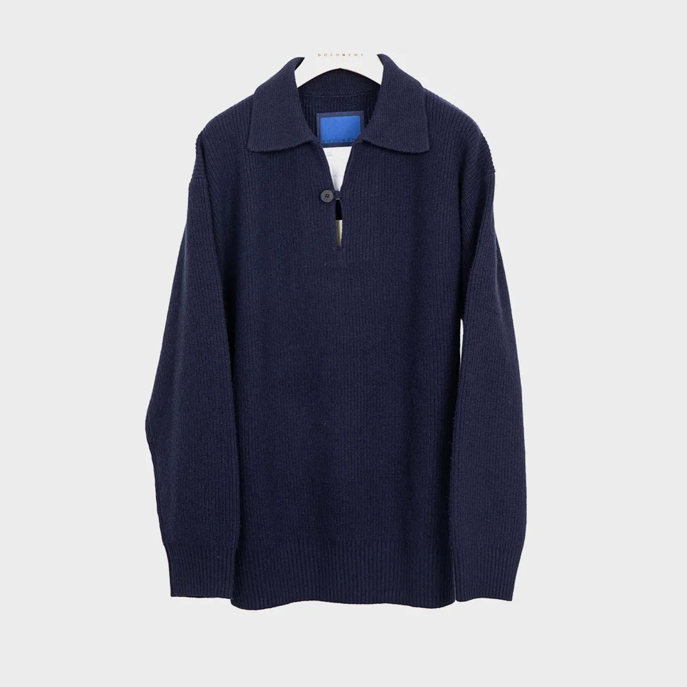 HEAVY WEIGHT SMOCK SWEATER (NAVY)