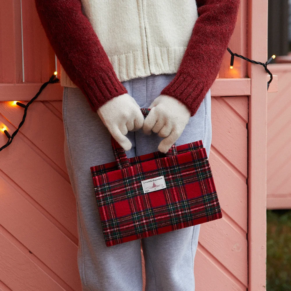 HOLIDAY CHECK TORTE BAG