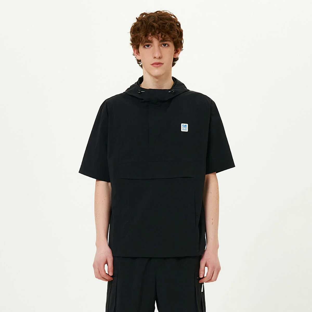 微風 連帽衫 短袖 風褸 BLACK