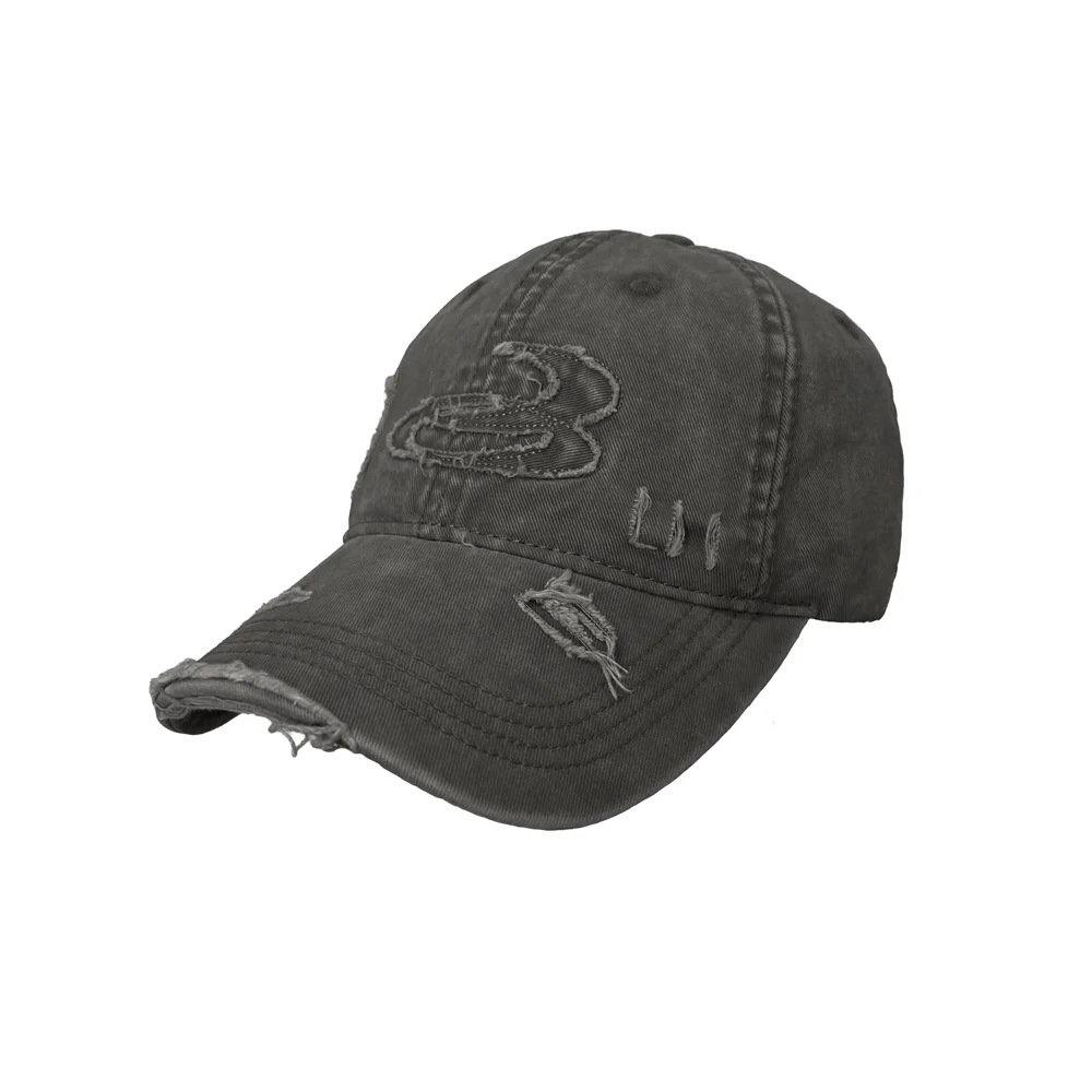 Offcut Distress 帽_炭灰色 Offcut Distress Cap_Charcoal