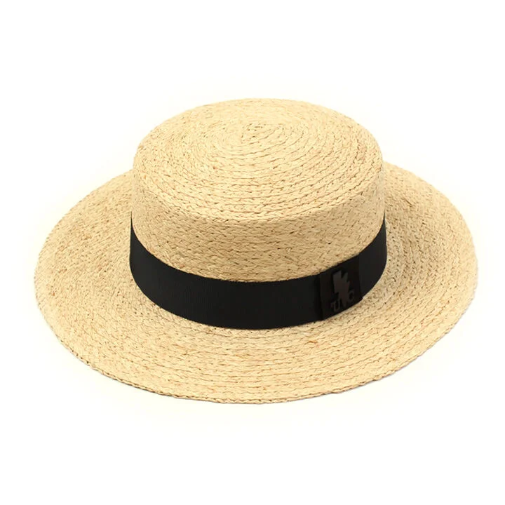 BKMT Raffia Beige Flat Fedora 夏日軟呢帽