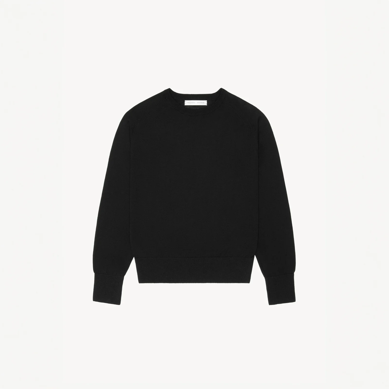 Light R-Neck Knit in Black