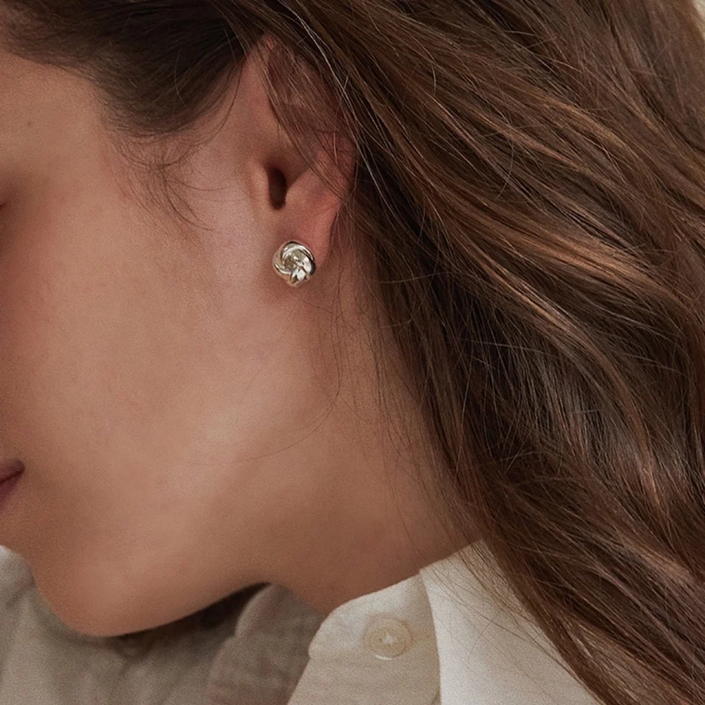 Knit Ball Earrings
