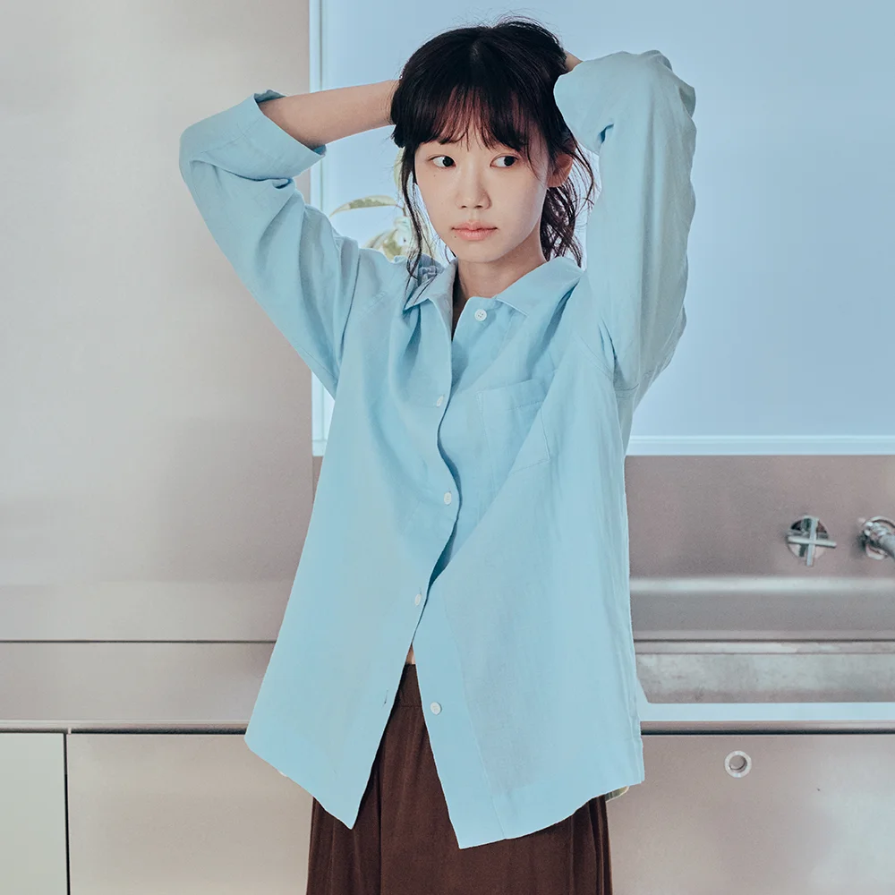 Cotoni 睡衣 套裝_Long Pants (藍色,啡色)