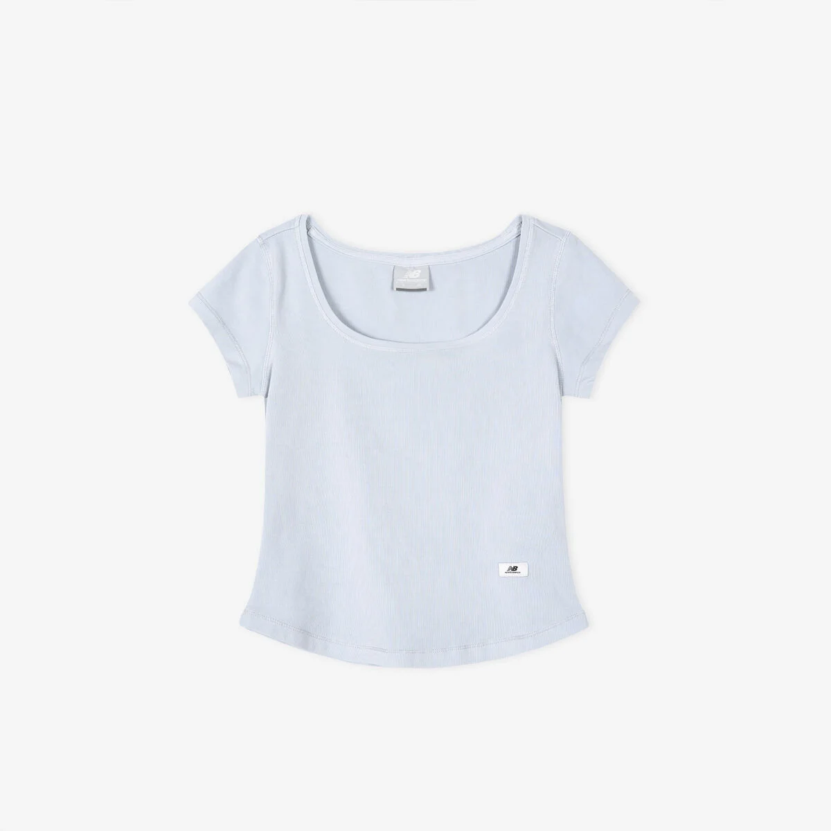 NBNEG2W472 / WOMEN Fitted 方領 帽 短袖T恤 (D/BLUE)