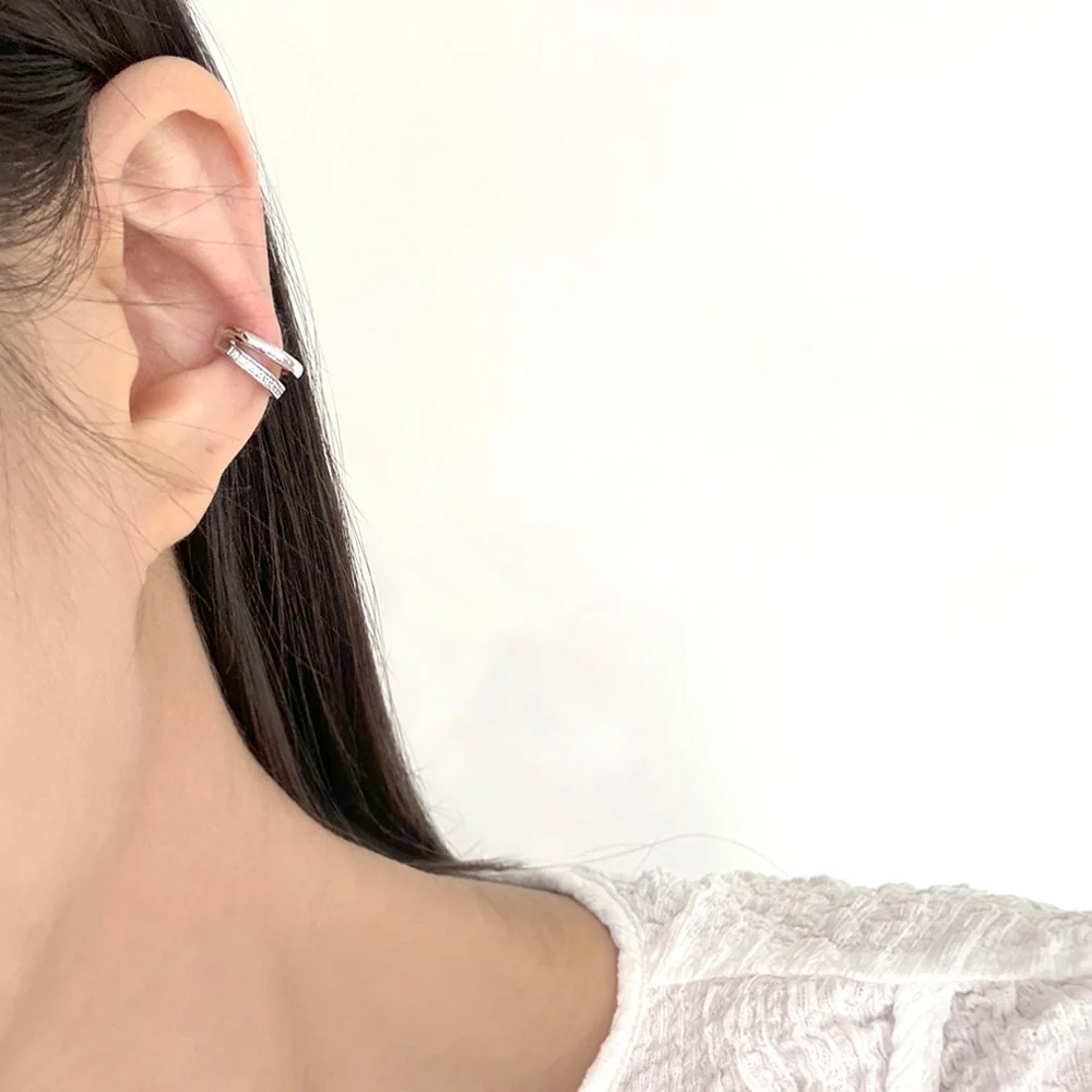 Cubic Line Bold Ear Cuff