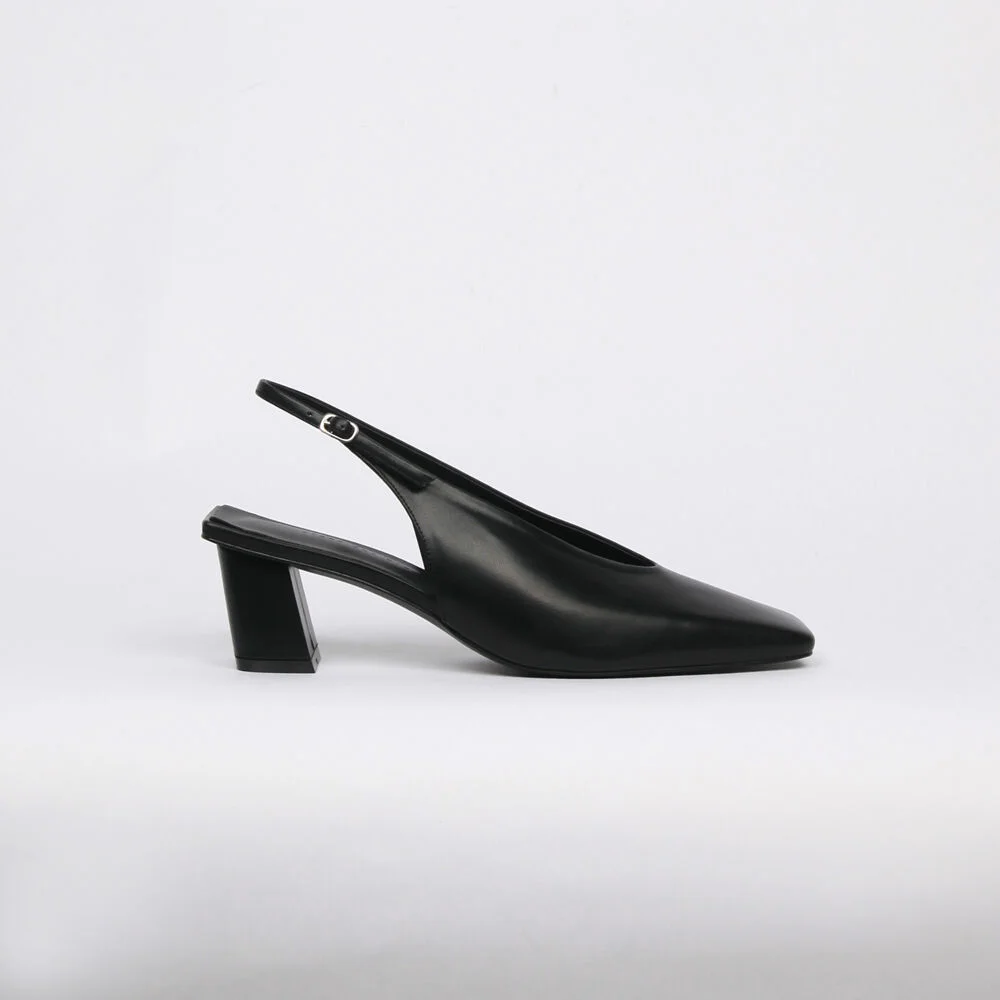 Remi Slingback Leather Black