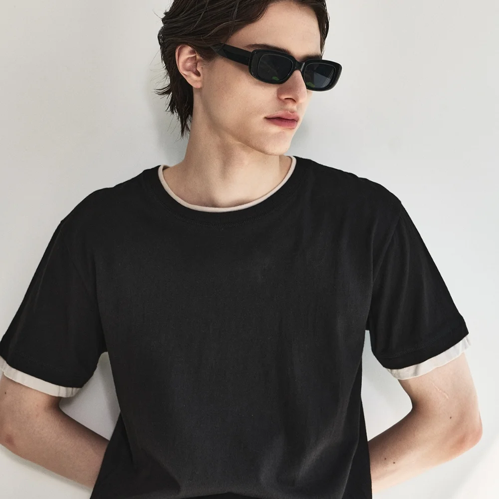 90s Vintage Layered T-Shirt_Black