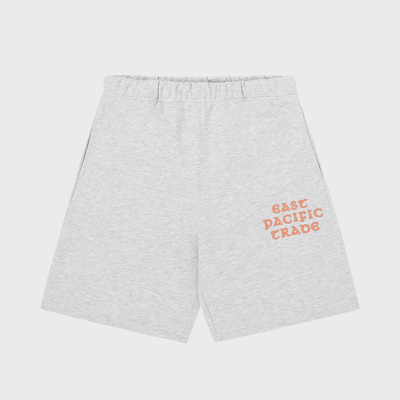 EMBROIDERED SWEATSHORT (MELANGE GREY)