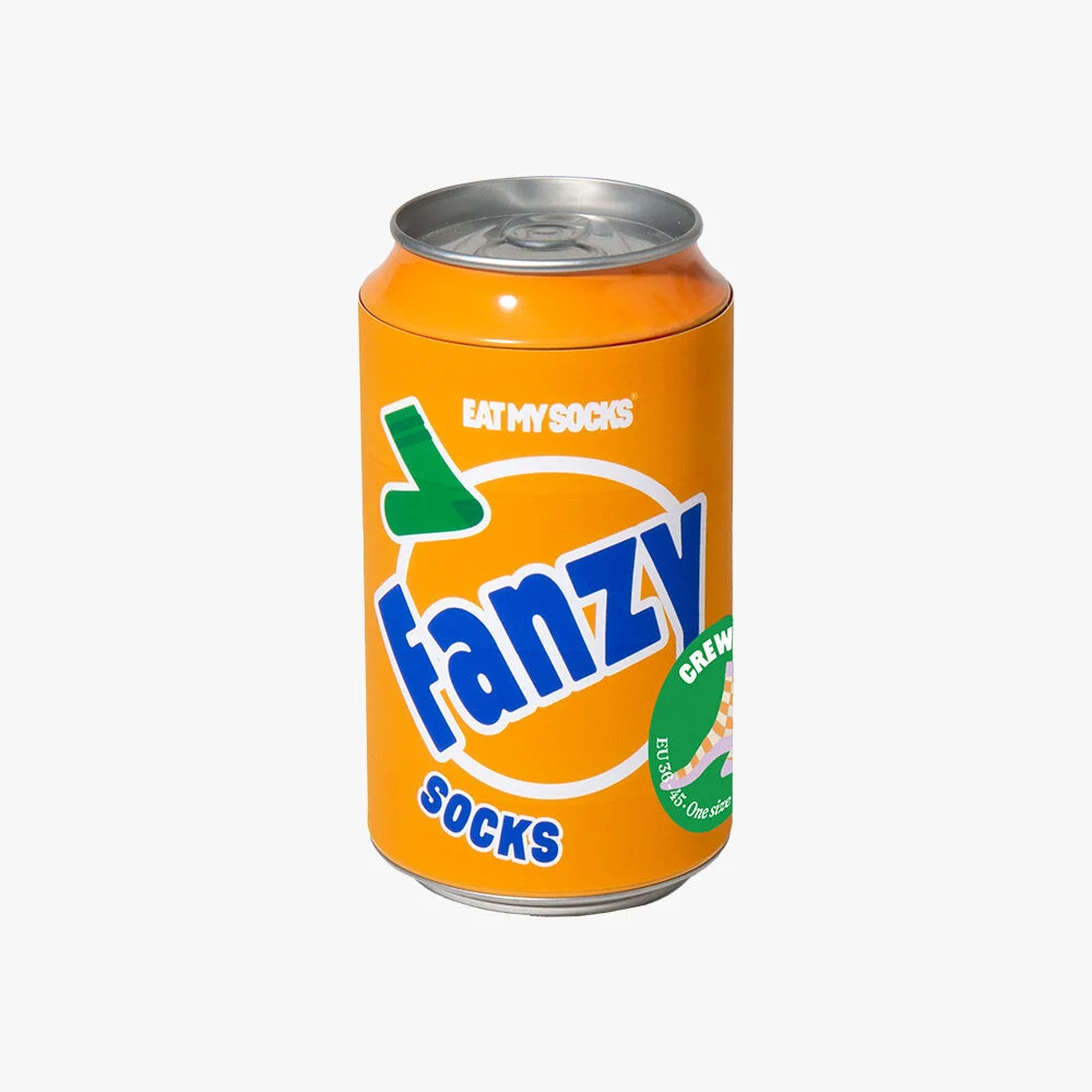 Eat My Socks 3D Fanzy 橙色 汽水 襪 襪
