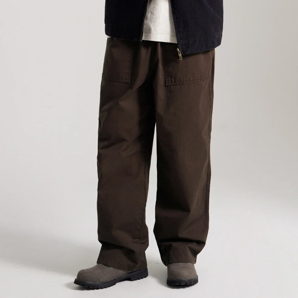 水洗 輕鬆 Fatigue Pants 啡色 JULP4650