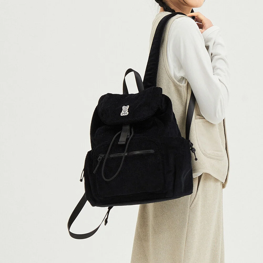 Grainfield 燈芯絨 背包(BLACK)