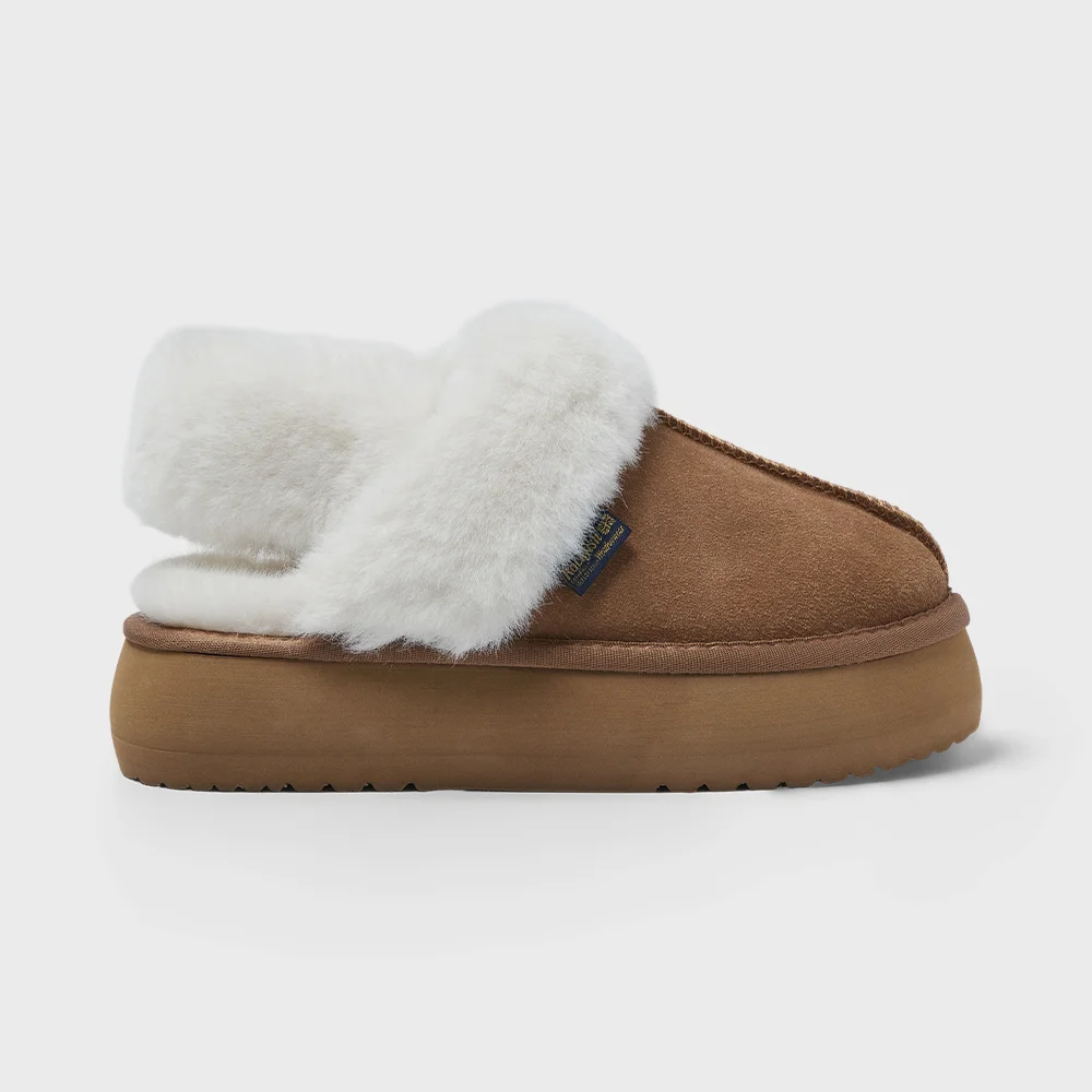 CLOUDY PLATFORM FUR SLINGBACKS - 6 colors