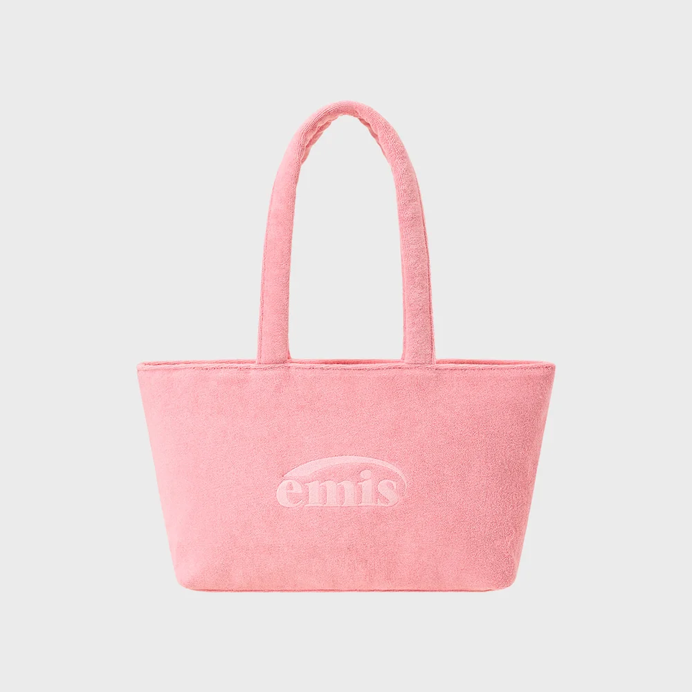 TERRY SQUARE SHOULDER BAG-PINK