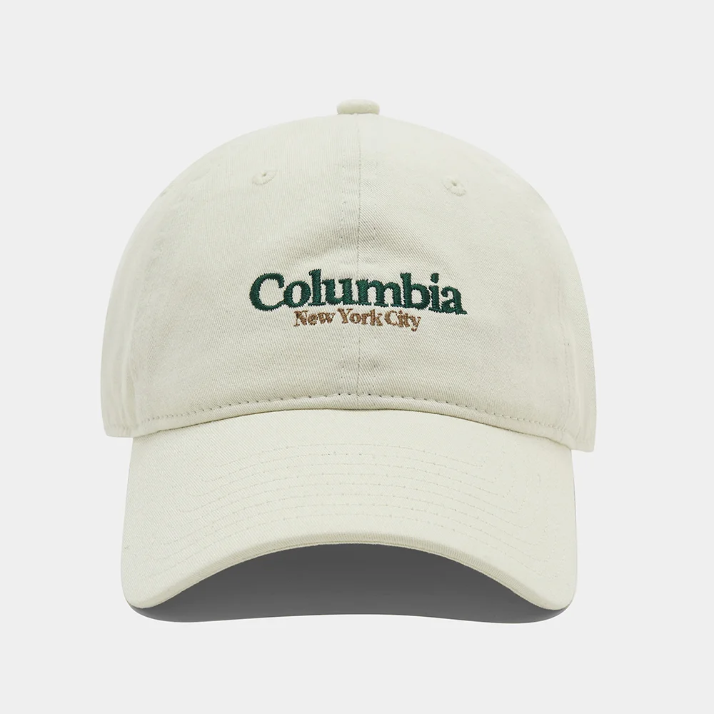 NYC EMB WASHED OVERSIZED CAP_IVORY