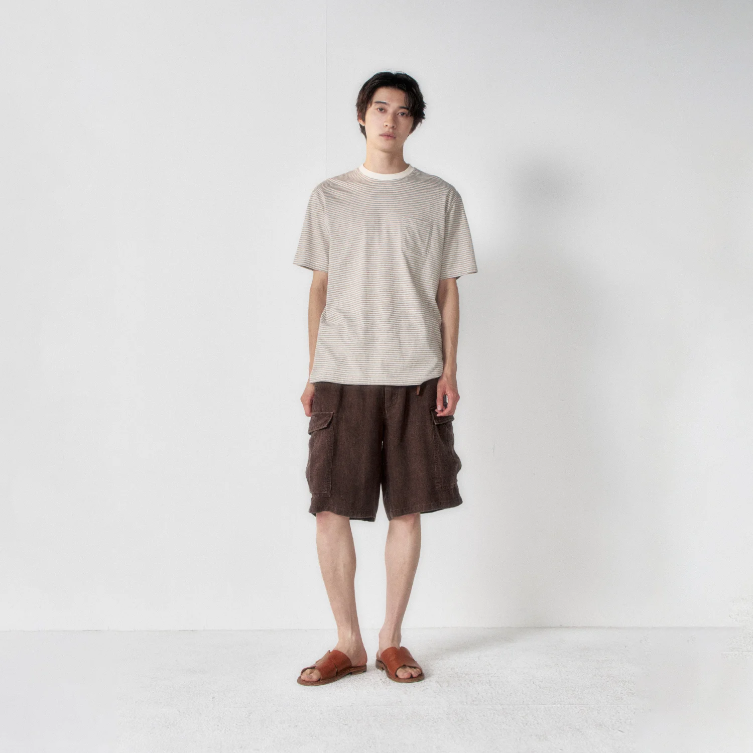 Linen M-51 Shorts_Wood