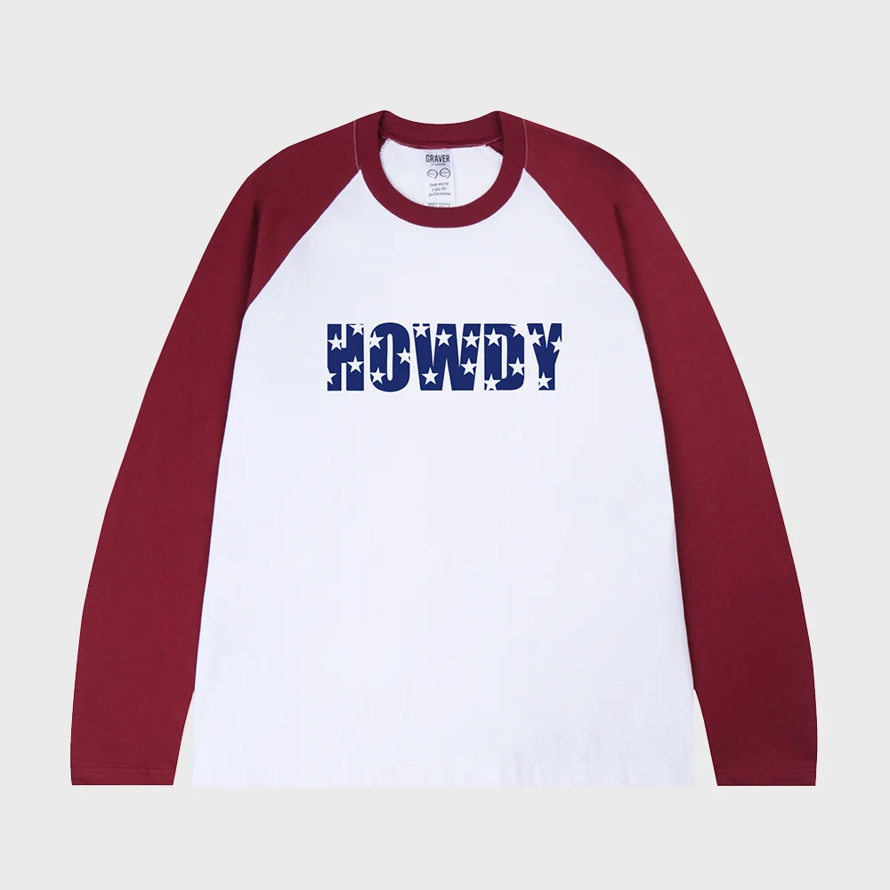 HOWDY 插肩 長袖 T恤_2color