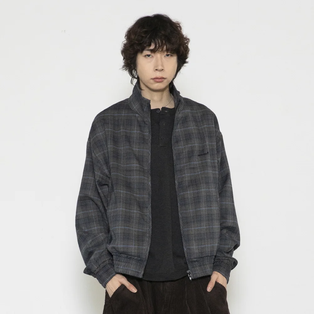 GJ108 輕鬆 Harrington 外套 (NAVY)